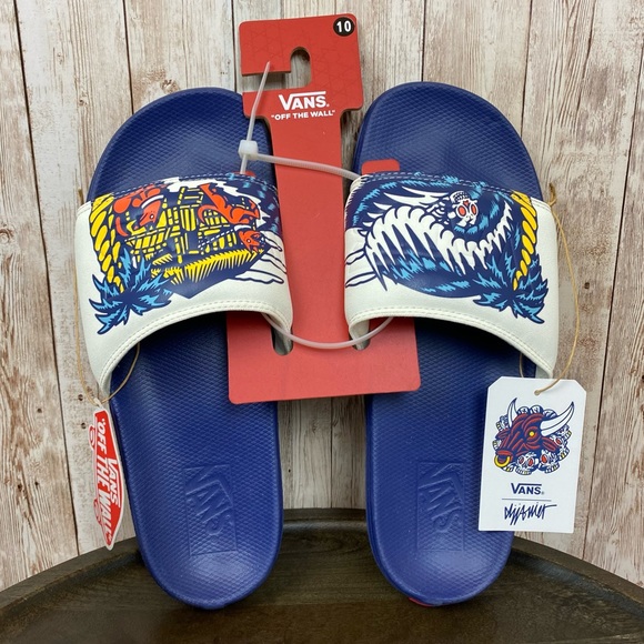 Vans La Costa Slide Sandals DJ Javier Marshmallow Size 10 Men - Picture 2 of 10